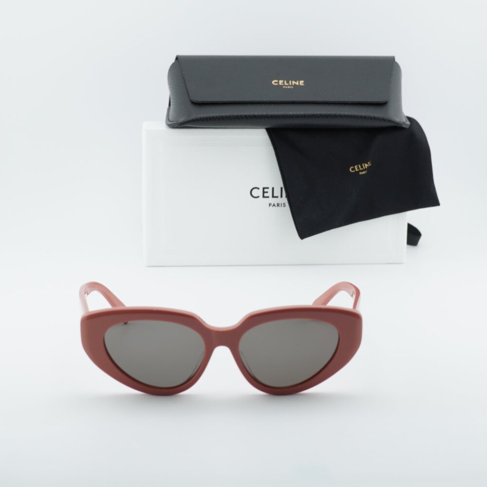 Celine CL40286F 72A Cat Eye Sunglasses - Pink/Smoke - Picture 4 of 10